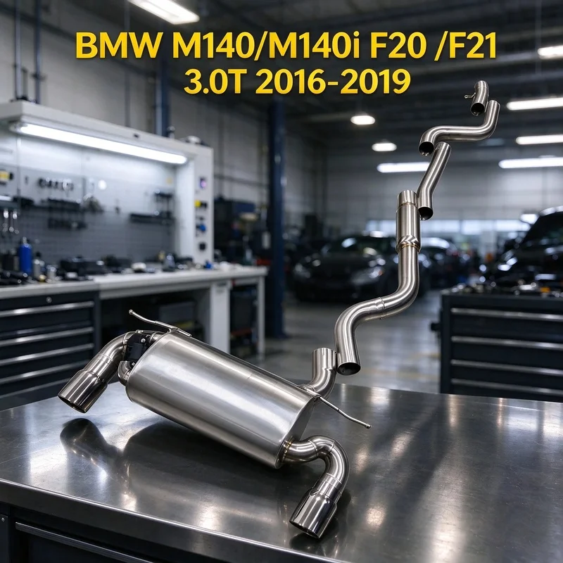 SS304 Valved Catback for BMW M140i F20 F21 B58 3.0T 2016-2019 Electronic Valve Control Muffler Performance