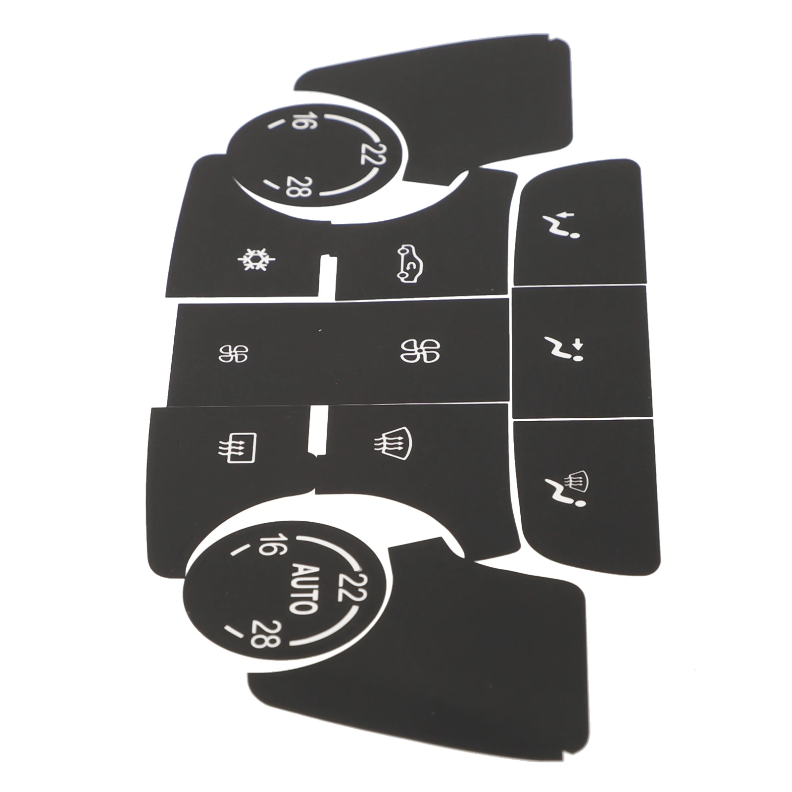 For Buick Verano AC Button Repair Decal Kit Compatible with Verano and Climate Control Panel OEM Style PVC Stickers