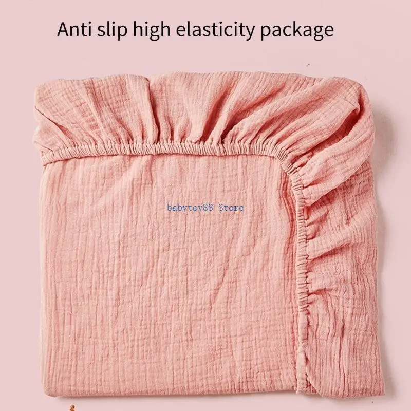 Y4UD Breathable Baby Bed Sheet Boys Girls Pram Fitted Sheet Removable Slipcover Comfortable Bed Sheet for Infants Toddler