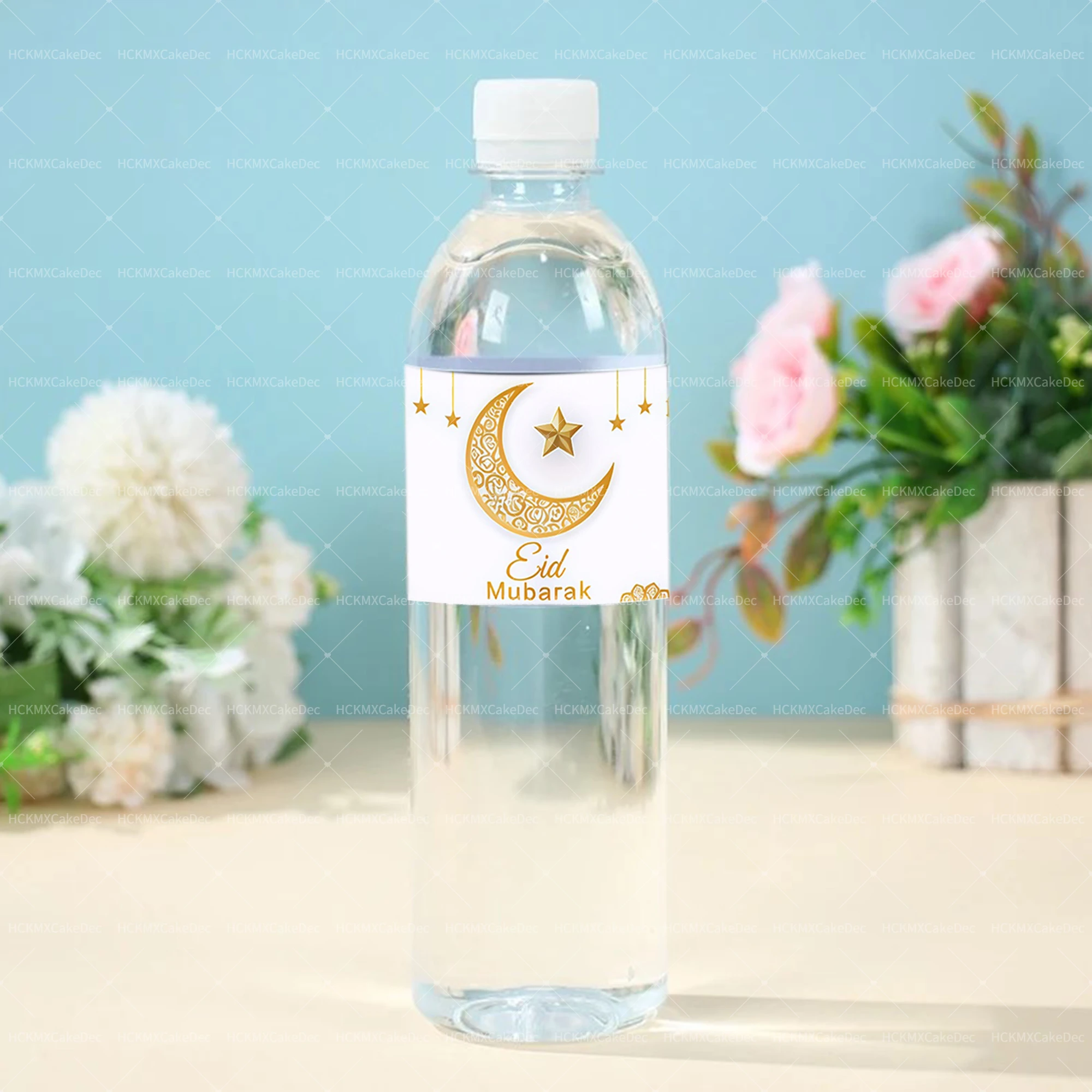 20 قطعة من ملصقات زجاجات عيد مبارك لتزيين رمضان للمنزل 2026 لوازم حفلات رمضان كريم