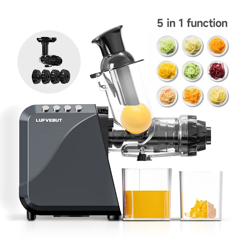 Lifestyle Professional 4 IN 1 Big Mouth Juicer Extractor Machine Portable Electric Cold Press With High Juice Yield For Cars Hot