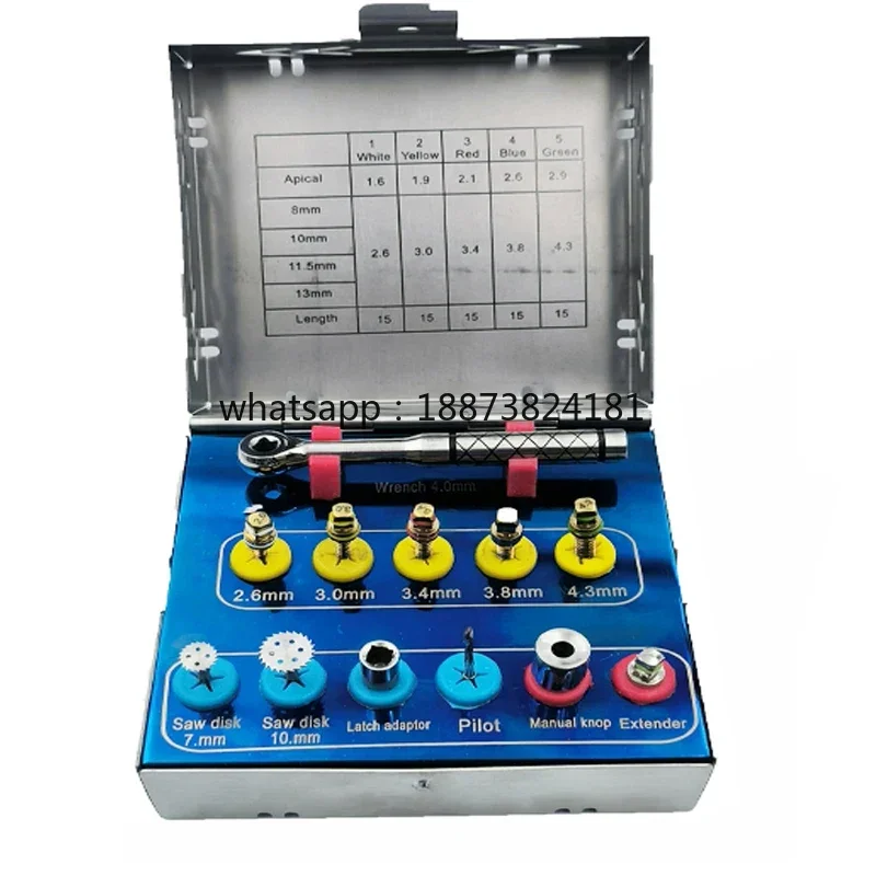 Dental Expander Kit with Saw Disk Cutter Latch Adapter Pilot Drill for Alveolar Ridge and Surgery fast shipping