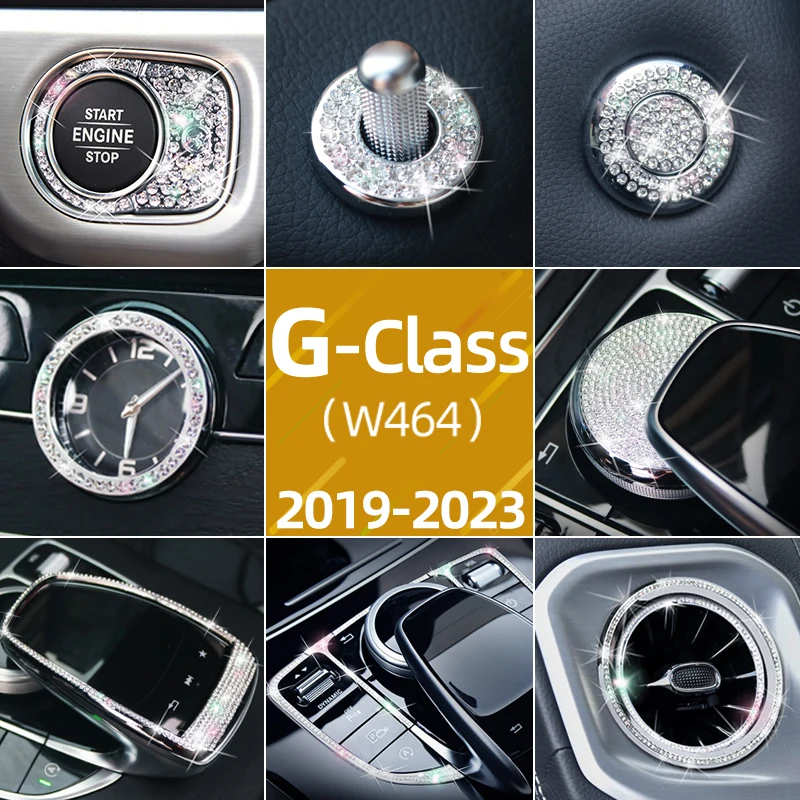 For Mercedes-Benz W464 Refitted Vehicle G-class G350 G500 Series Automotive Interior Renovation Diamond Complete Set Decoration