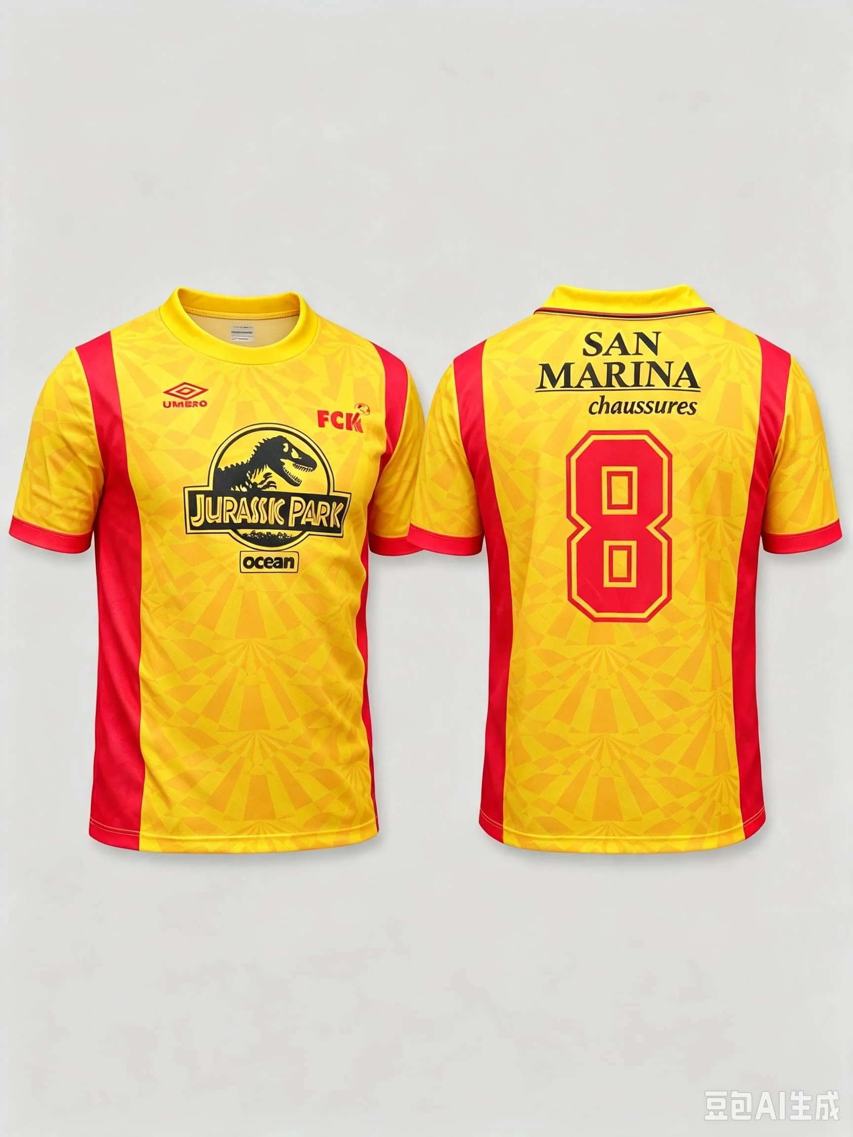Jurassic Park Soccer Jersey Dinosaur Movie Short Sleeve Football Shirt Men Women Retro Unisex Casual Sports Tee Family Matching