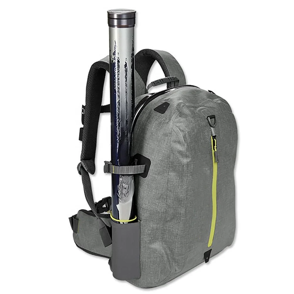 

Durable large waterproof backpack storage fishing tackle rod bag