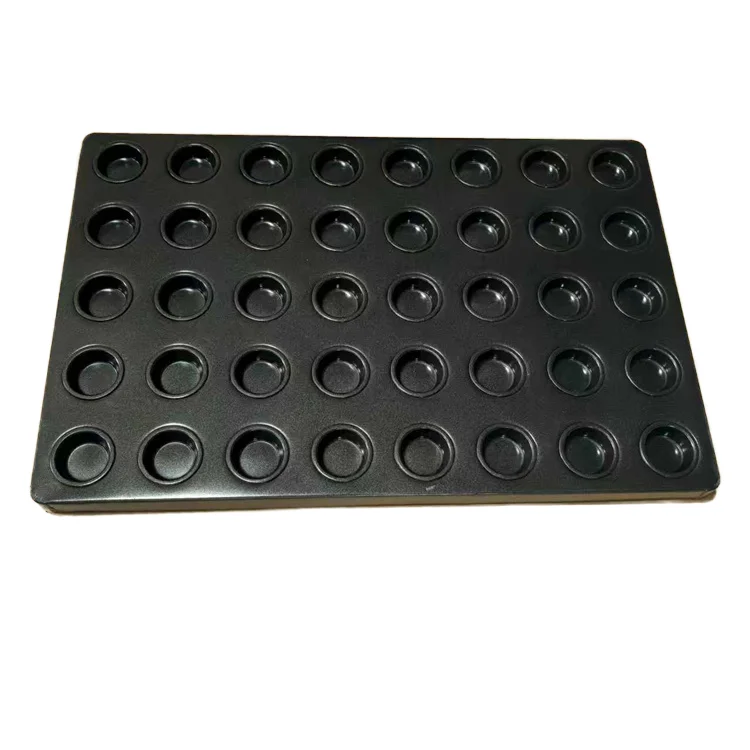 

Tray Size 600*400mm Aluminum Steel 40 Cups Mini Cupcake Pan Food Grade Round Shaped Mini Muffin Pan for Cake Production