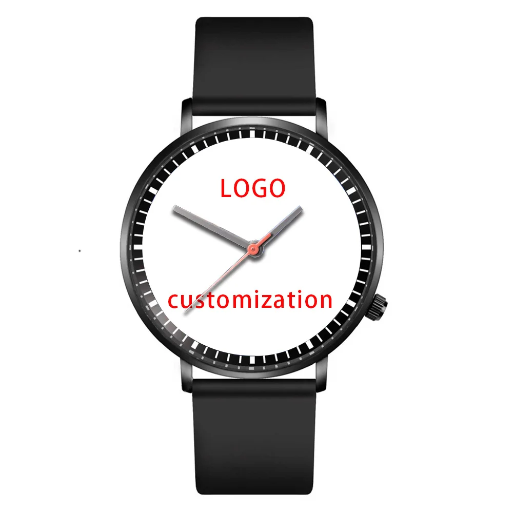 Quartz custom personalized design picture watch women's printed photo watch brand your custom standard silicone watch