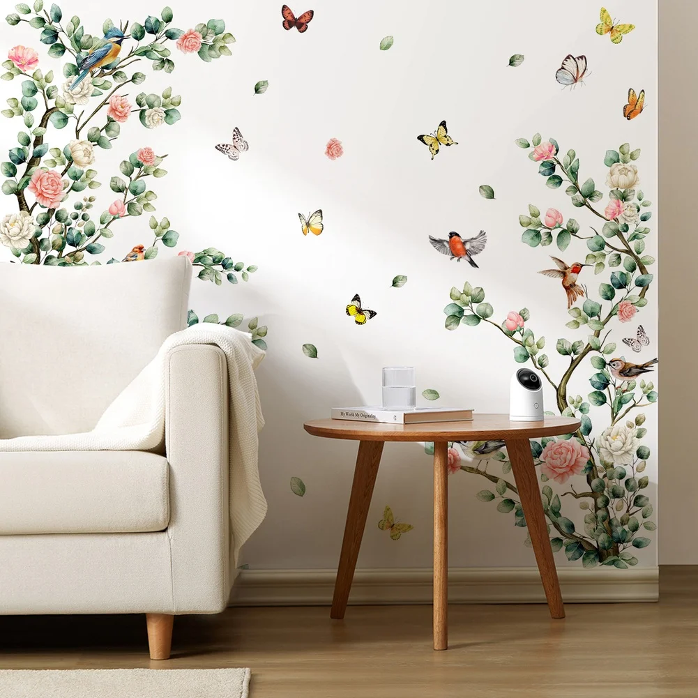

Minimalist Home Stickers Wall Sticker Butterfly Wall Stickers As Shown Flower Wall Stickers Moisture Resistant