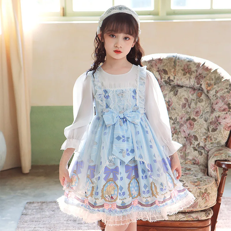 Dress Girls Baby Cute Lolita Style Birthday Party Dress Bridesmaid Wedding Dresses Mesh Princess Vestidos Costume for Girl