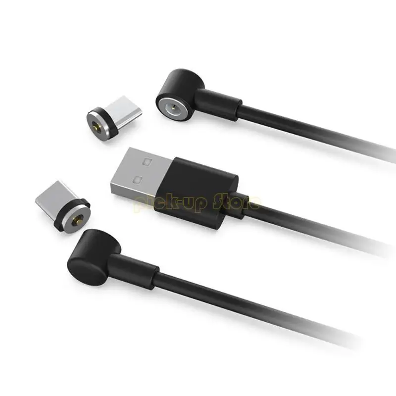 Q5WA Кабель 2 в 1 для быстрой зарядки типа C с двойной ручкой Магнитный зарядный кабель типа C для контроллера Зарядный кабель типа C для телефона