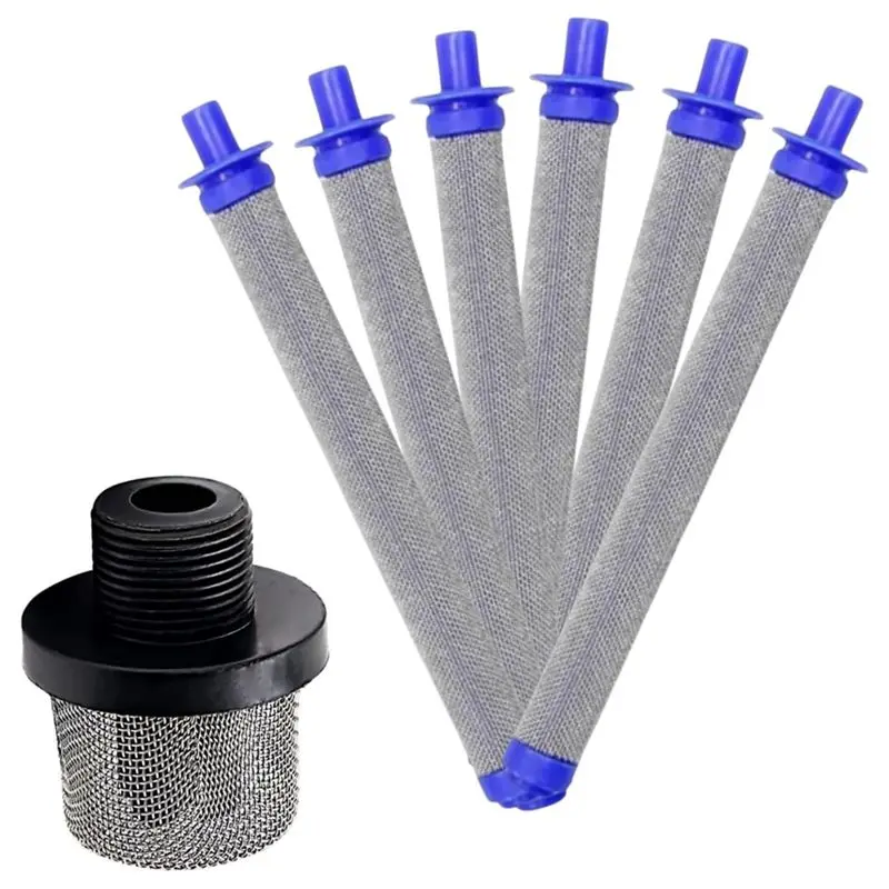 

VEHO-1PC 288716 3/4 Сменный впускной фильтр с 6 шт. 288749 60-сетчатыми фильтрами SG2/SG3 для безвоздушных распылителей краски