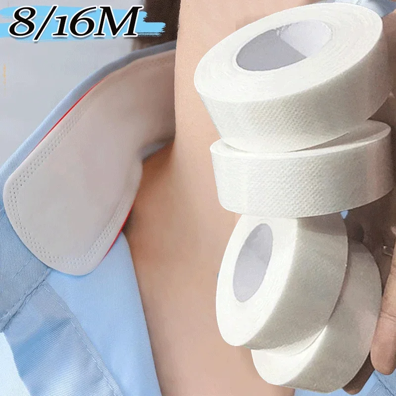 8/16M Self Adhesive Collar Styling Tape Does Not Warp Shirt Neck Protector Pads Shirt Collar Support Collar Sweat-removing Pads