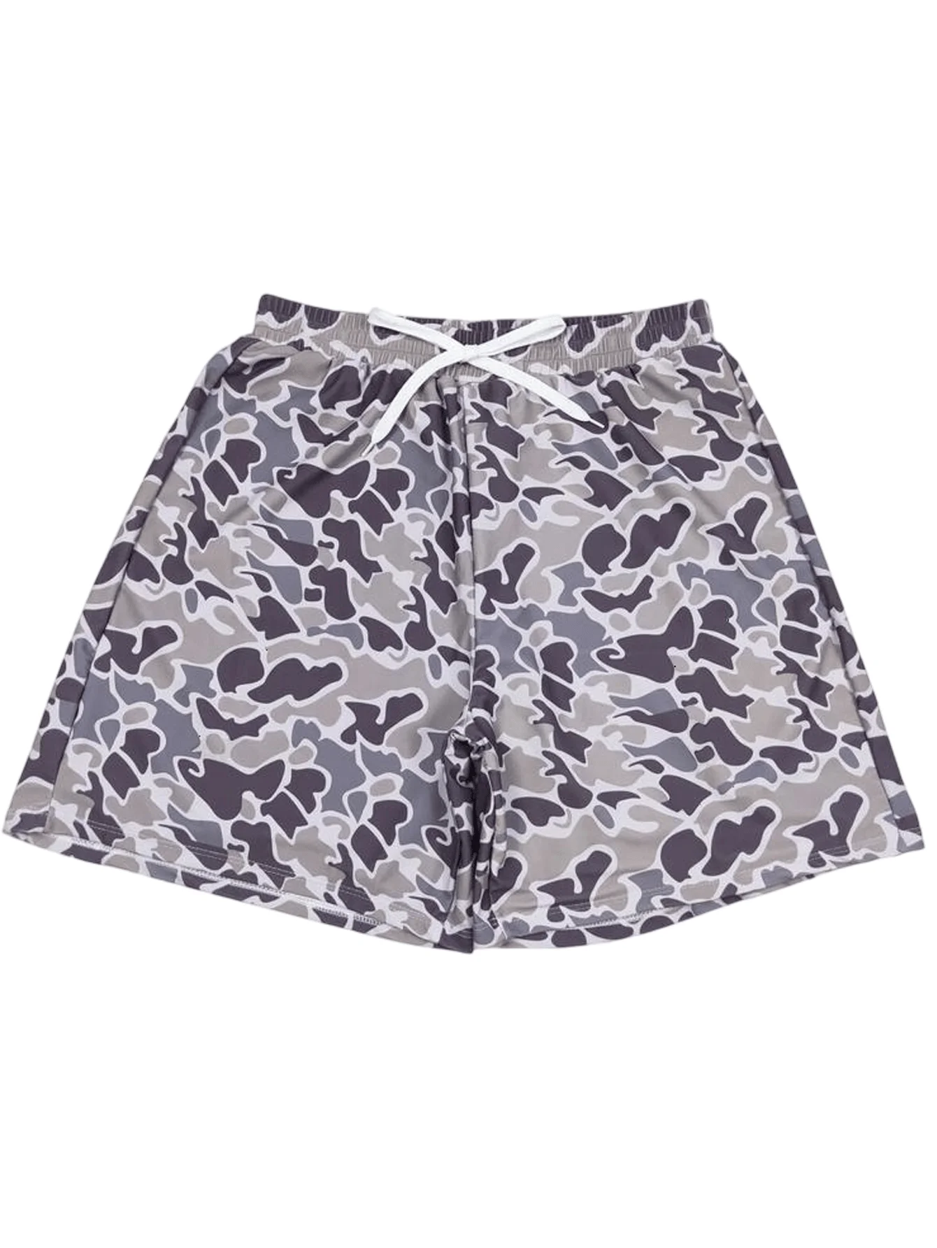 Men's Drawstring Camo Shorts,Summer Casual Beach Stretch Shorts