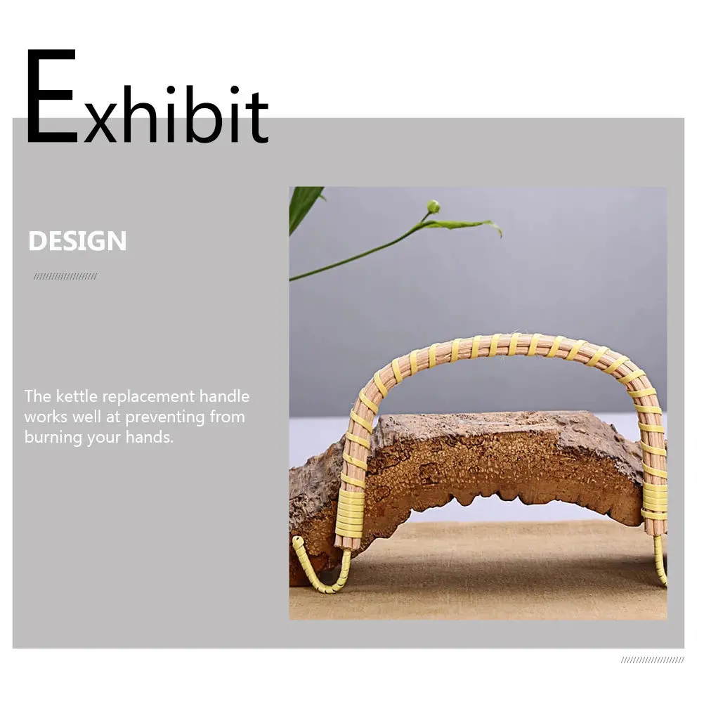 

4Pcs Plastic Braided Kettle Handle Heat Resistant Lightweight Easy Install Kettle Grip Replacement Accessory