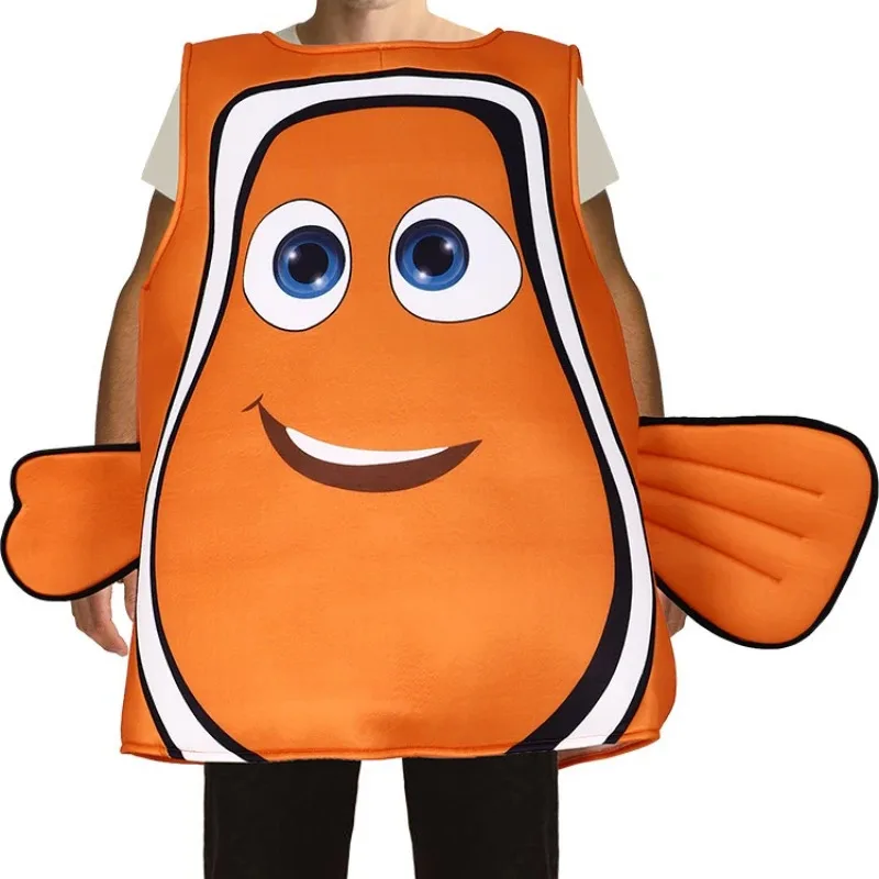 qq28LQHalloween Mobilização Subaquática Clownfish Animal Composto Esponja Traje Pixar Filme Animado Nemo Clo