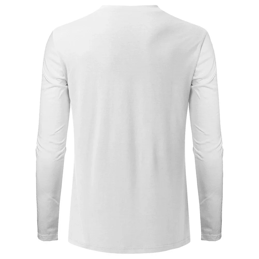 

Streetwear Tops Tops Men Men 's Shirts Slim Fit Solid Color T-shirts Tee Unisex Clothing Casual Long Sleeve New