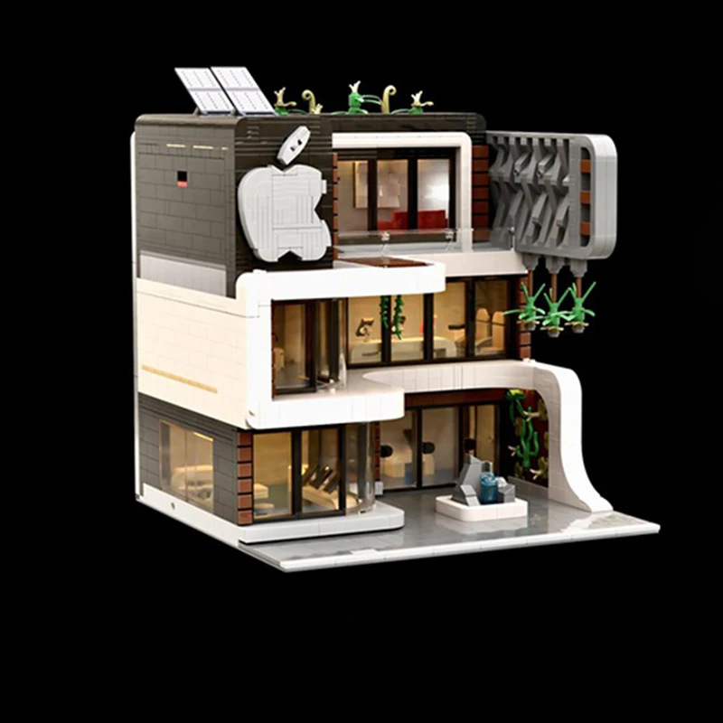 2586PCS MOC Street View Apple Store Modular Series Allirvinexperts Model  Bricks Architecture DIY Assembly Display Gift view 5