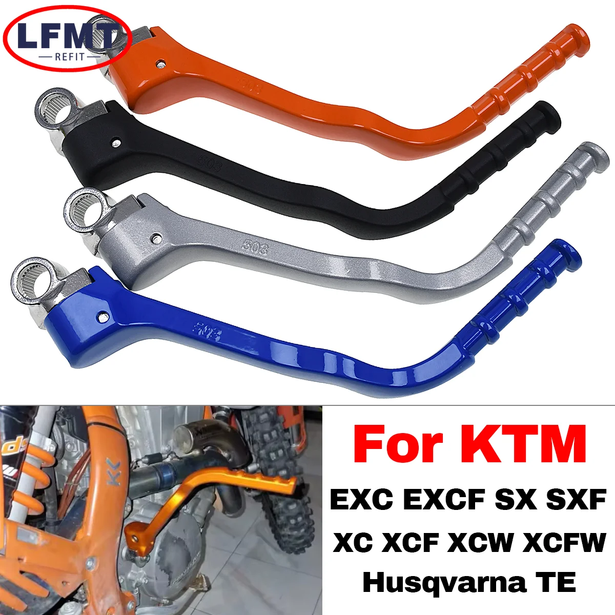 

For KTM 250 300 350 400 450 500 525 530 EXC EXC-F XC XC-F XCW XCW-F SX SX-F Motocross Kick Start Starter Lever Pedal 1998-2019