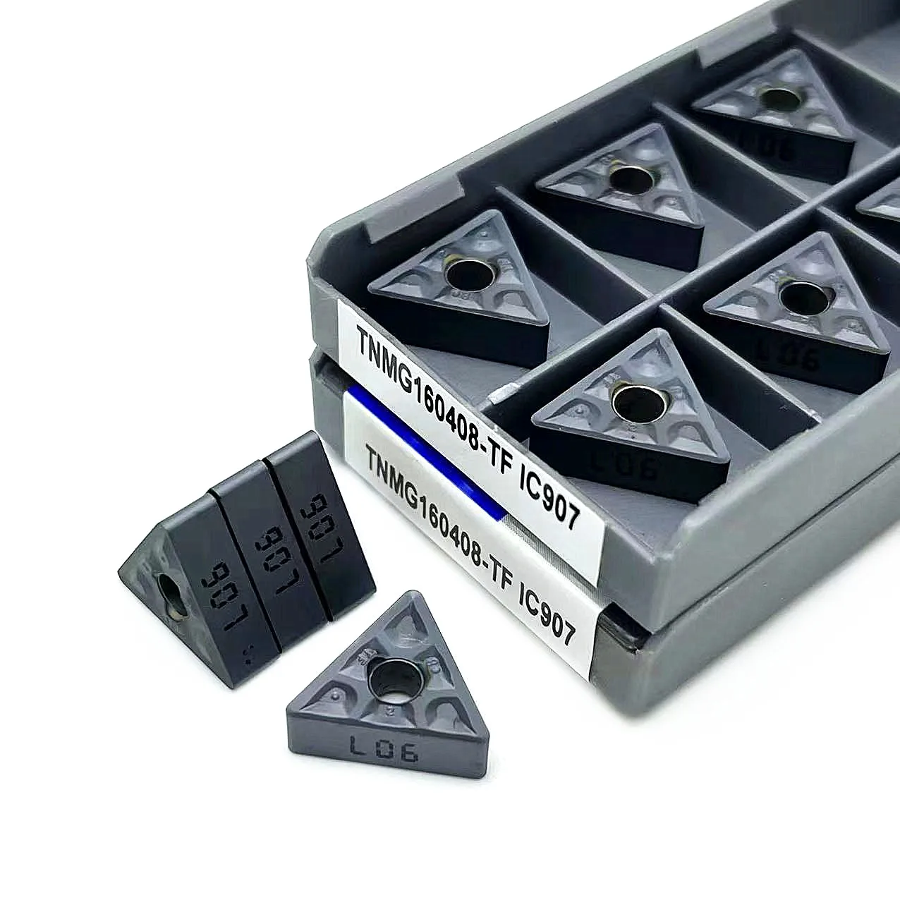 10PCS TNMG160404 TNMG160408 TF IC907 908 External Turning Tools CNC high quality Carbide inserts turning tool Cutting tool