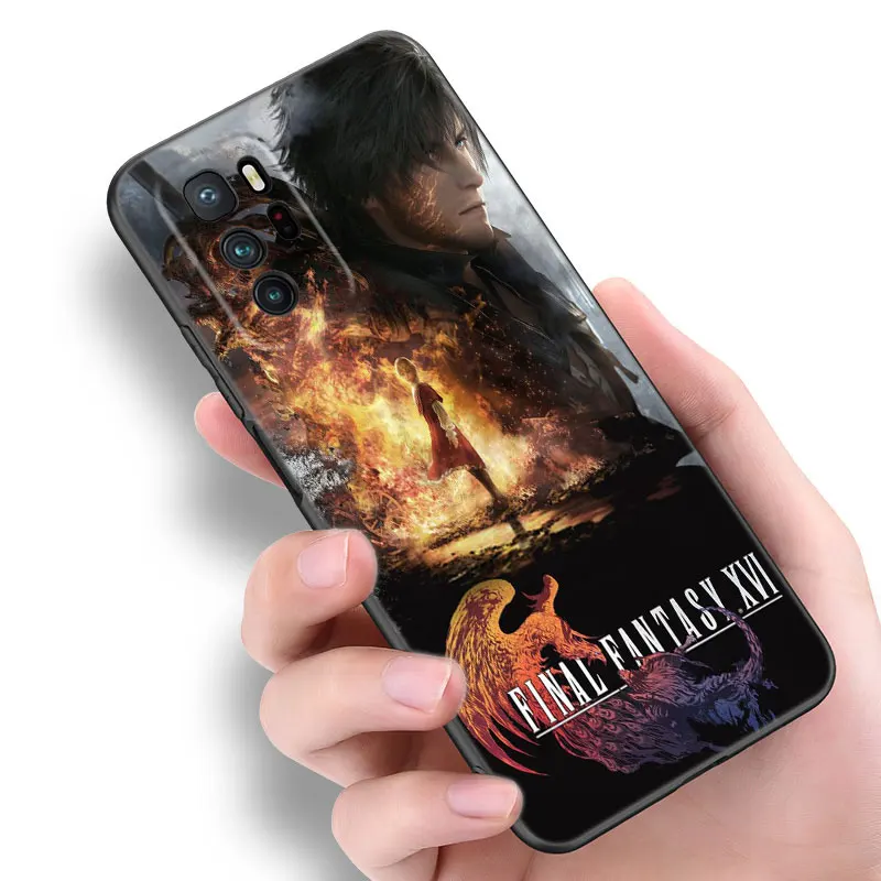 Game Final Fantasy Black Silicone Phone Case For Xiaomi POCO X3 X4 NFC F3 F4 GT F5 M3 M4 M6 X5 X6 Pro 5G C55 C65 M5