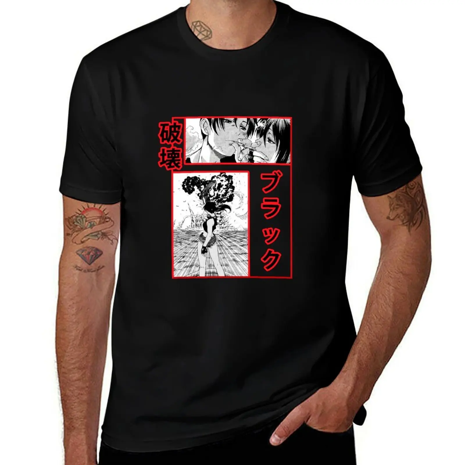 

BLACK LAGOON REVY AND ROKOROU LOVE T-Shirt cotton t shirts high quality T-Shirt