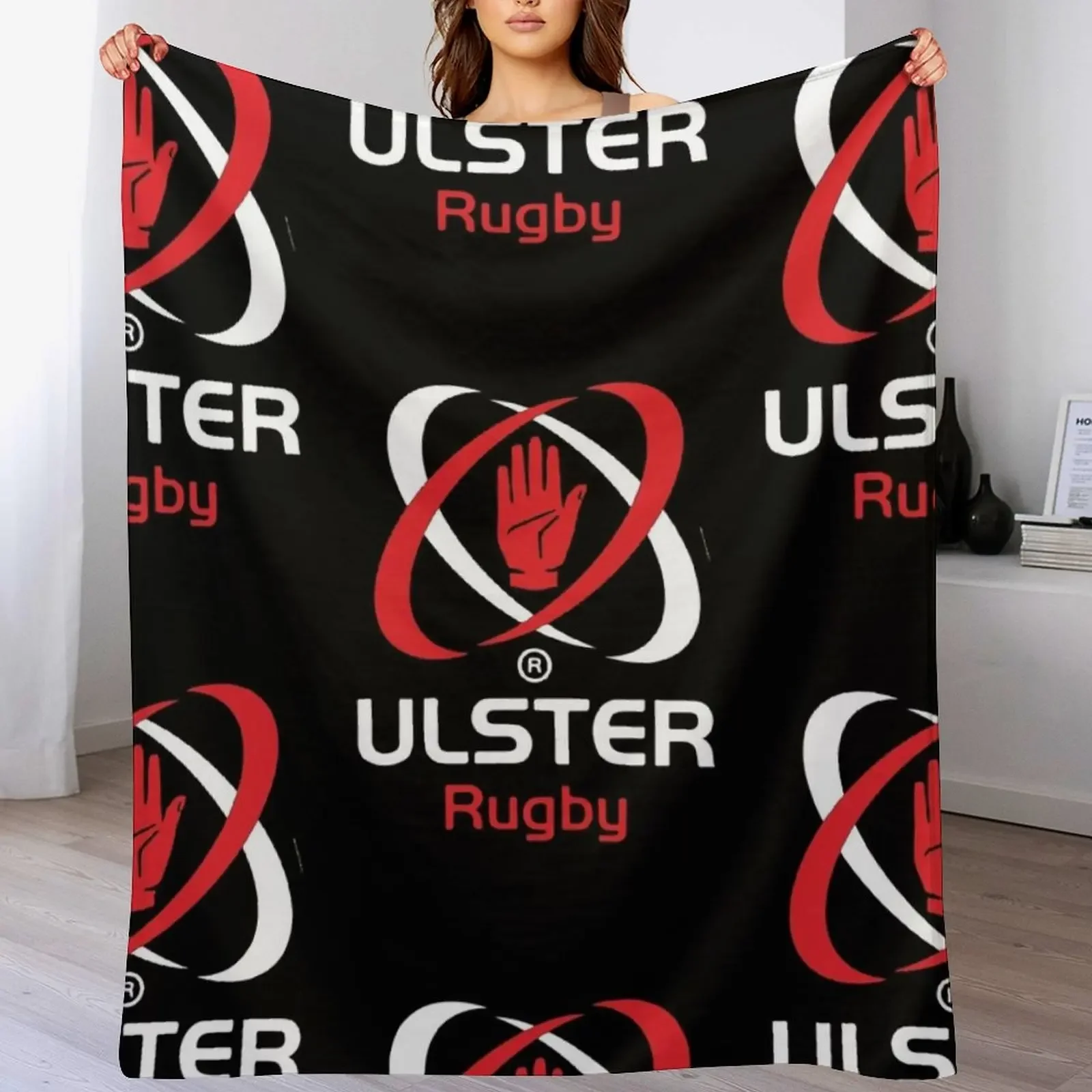 ULSTER RUGBY FANS -IRFU TEAM Throw Blanket Lightweight Warm Blanket for Indoor Outdoor Use