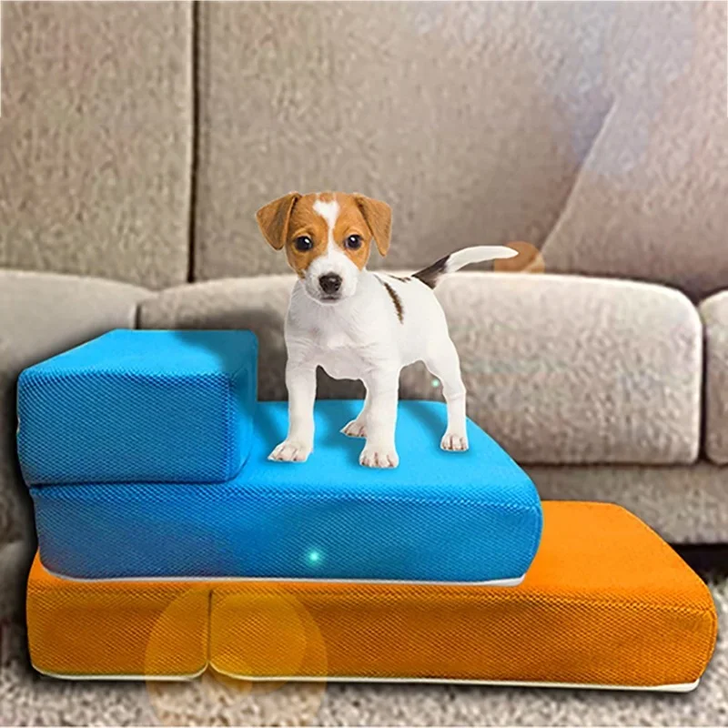 Detachable 2-step Breathable Pet Toys Hot-selling Stairs Mesh Ramp New Cat 2021 Ladder Dog Foldable Bed