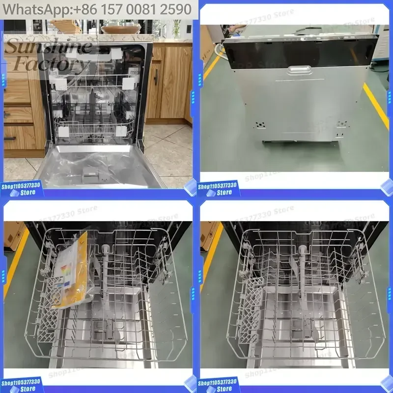 220V Automatic Stainless Steel Drawer Built-in Dishwasher Electric Power Source for Home Hotel for Car RV