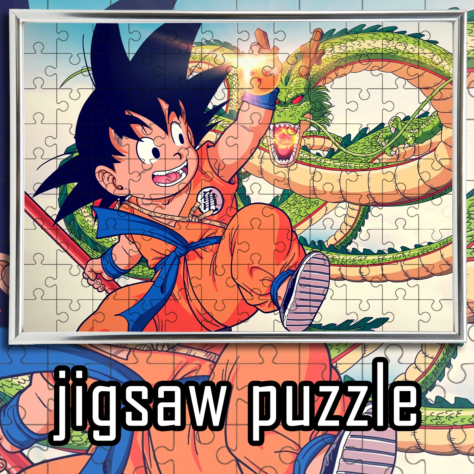 

Классический пазл Dragon Ball с изображением персонажа Гоку, средняя сложность, 108-1000 деталей, подарок