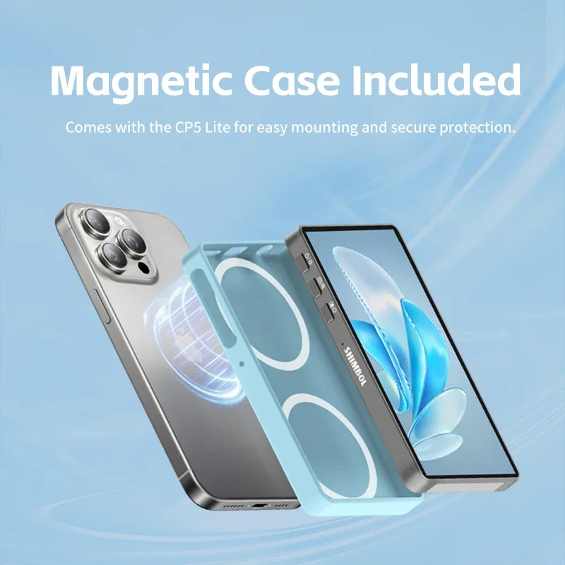 SHIMBOL CP5 Lite 5 "مدونة فيديو صورة شخصية شاشة الهاتف 1080P FHD الهاتف كاميرا خلفية شاشة سيلفي آيفون 16 15 سامسونج الهاتف