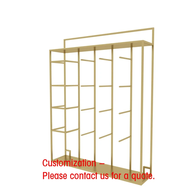 custom.Modern Gold Light Luxury Display Rack Underwear Hangers Bra Panties Hanging Display