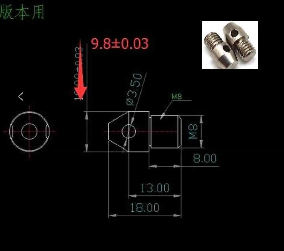 Bullone di sollevamento perno di posizionamento accessorio display a LED esterno M6M8M10