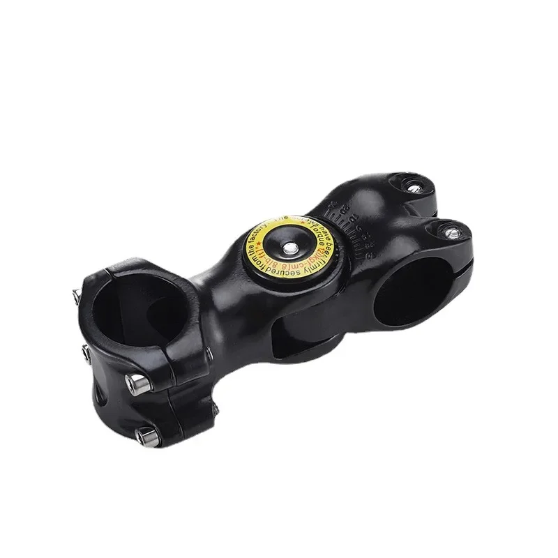 Adjustable Bicycle Handlebar Stem Variable 60 Degree Angle Aluminum Alloy Bike Handlebar Riser Road Bike Front Fork Stem Adapter