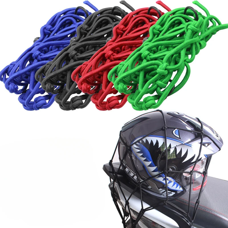 

Motorcycle Luggage Net Bike 6 Hooks Hold Down Fuel Tank Luggage Mesh Web Styling High Quality moto adjustable Cargo Net