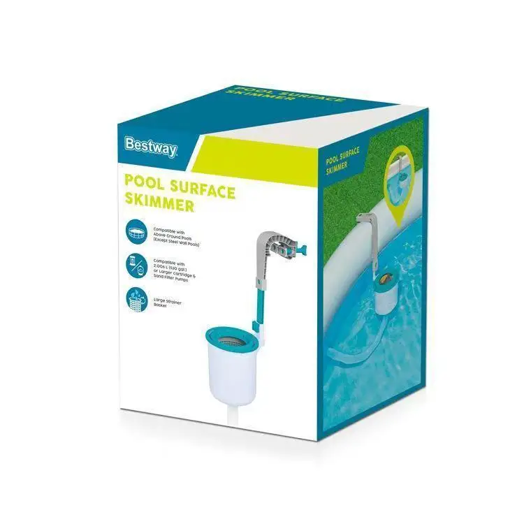 Premium Swimming Pool Cleaning Filtering Equipment Water Surface Skimming Wall-mounted Pool Surface Cleaner Mosquitoes Floating