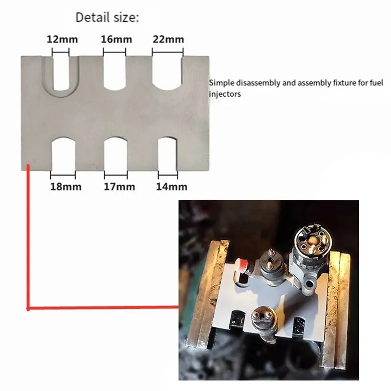 A19Q-Simple Type EURO-III Common Rail Injector Disassemble Dismounting Frame Tool Common Rail Injector Nozzle Repair Tools