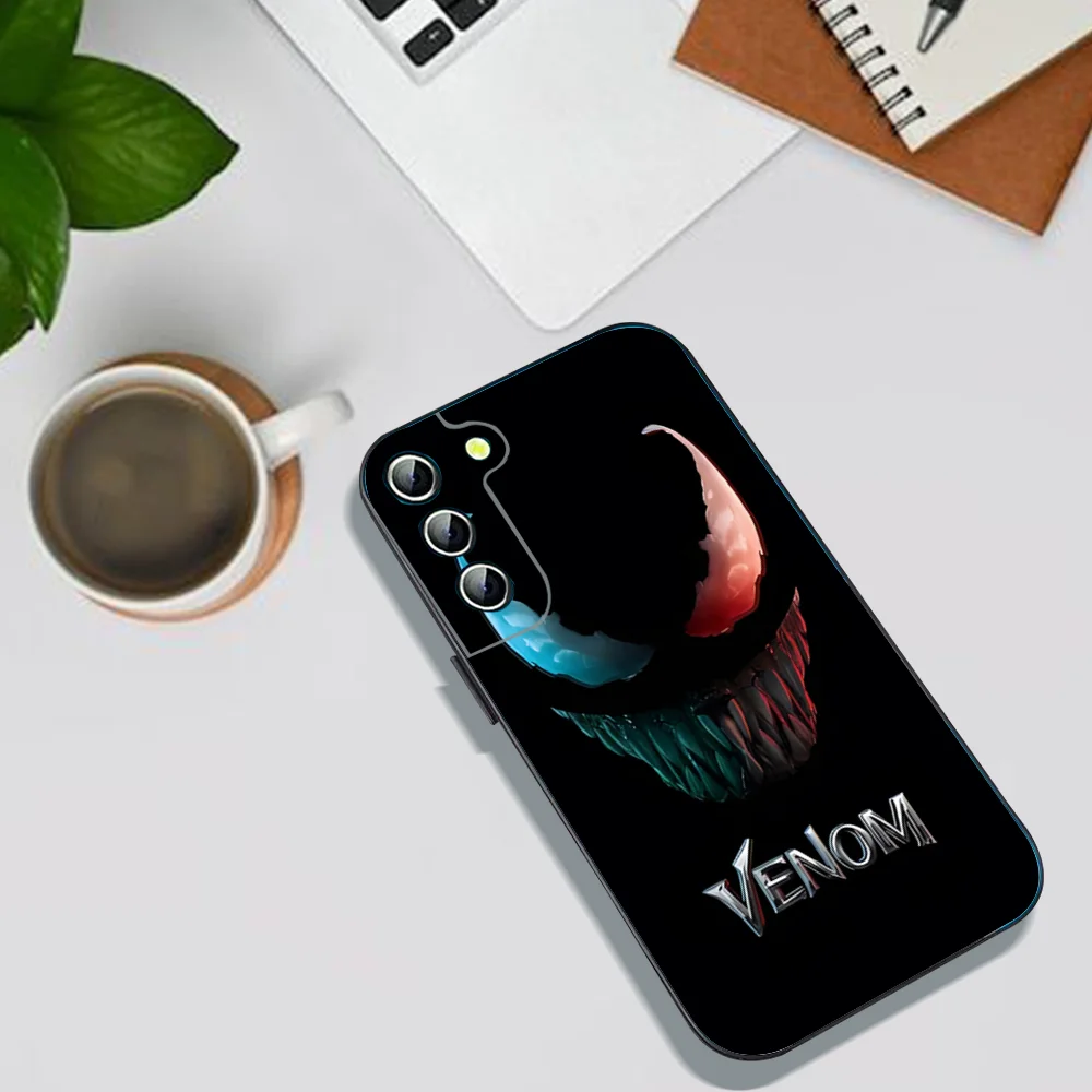 V-Venom's Helmet Phone Case For Samsung Galaxy A52 A12 A51 S21 Edge S22ULTRA S23 S20LITE Plus Ultra Black Cover