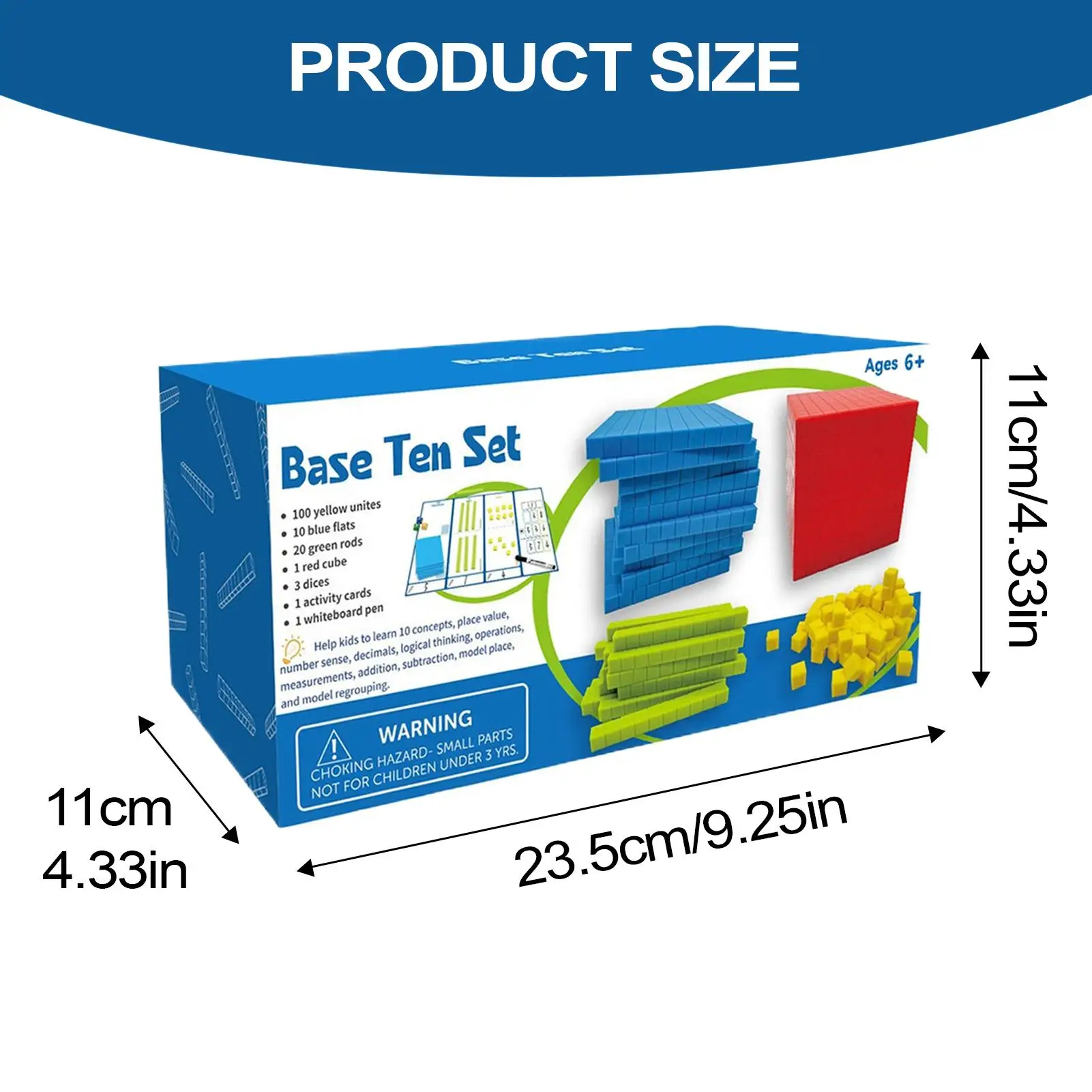 子供用十進ブロック 数学キューブ デジタルモンテッソーリ学習 十進法 3D 数位の値 算数キューブ おもちゃ 教材