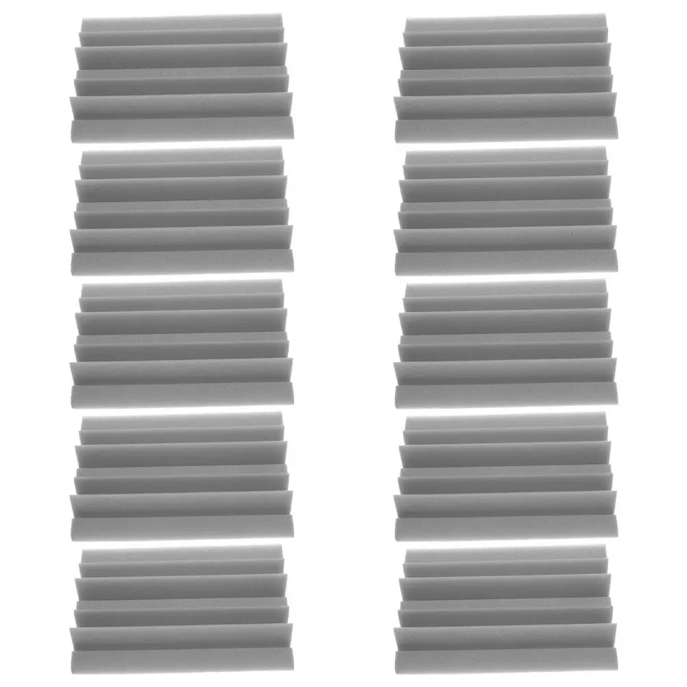 10 Paneles Acústicos Absorbentes de Sonido para Paredes, Material de Aislamiento Acústico Negro