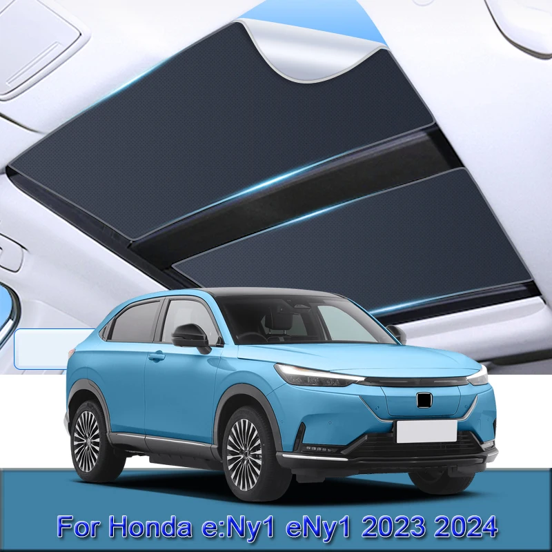 Car Electrostatic Adsorption Sunroof Sunshade Cover For Honda e:Ny1 eNy1 2023 2024 Heat Insulation Skylight Sticker Accessory