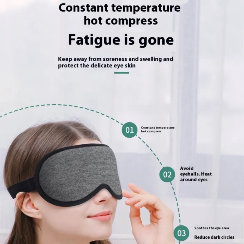 

Professional USB Eye Mask Heating - 3D Magnetic Eye Relief for Dark Circles Dry Eyes Sleep Issues