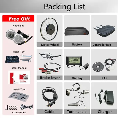 10 best sales elcykelkonverteringskit 2000w - №9