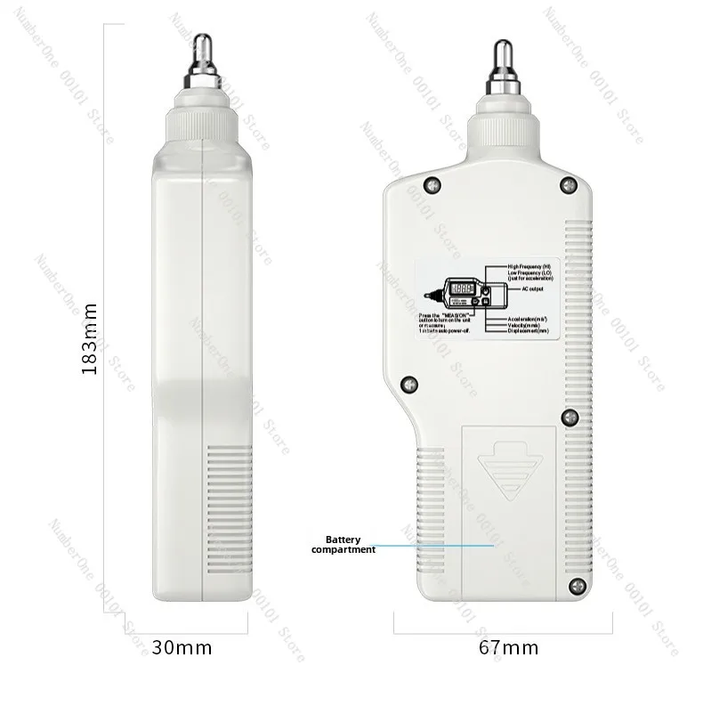 Portable High Precision Vibration Meter AS63A, Handheld Vibration Tester for Motor & Mechanical Fault Detection