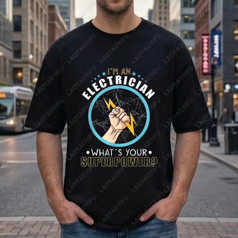Funny Electrician Graphic T-shirt -