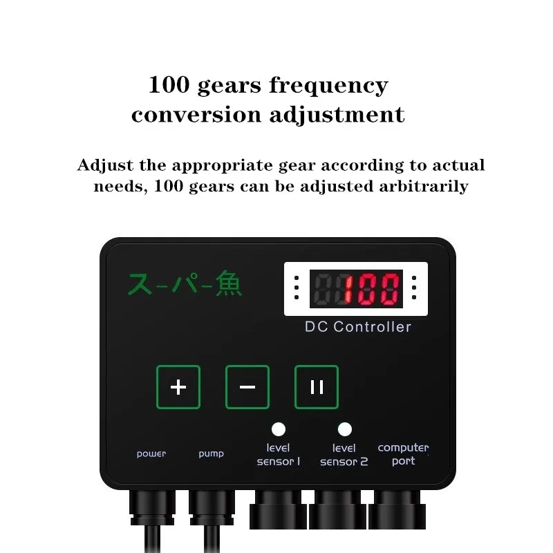 DC Ultra-Quiet Aquarium Water Fountain Pump With Controller 25W for Saltwater/Freshwater Fish Tank Pond Sump Circulation Filter