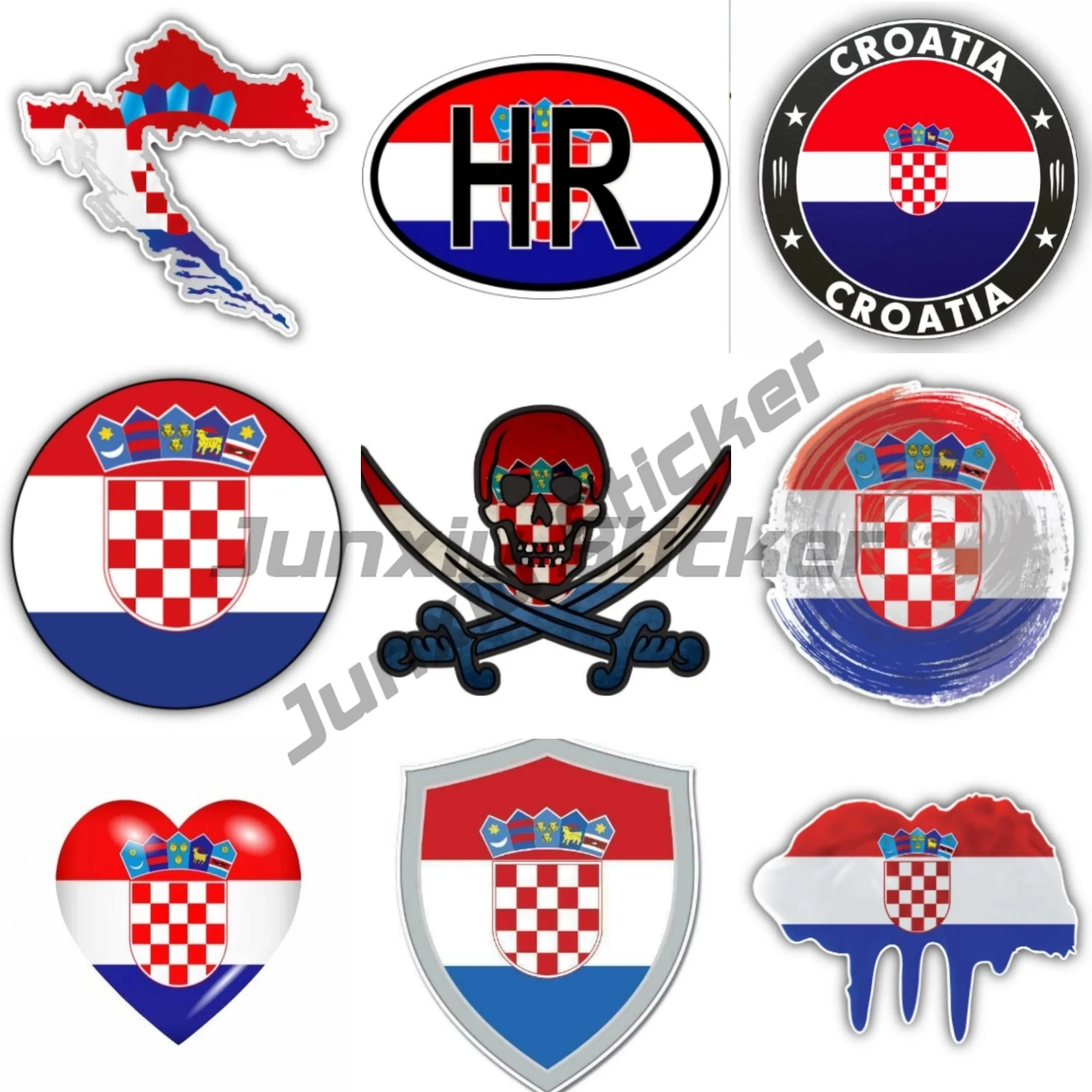 

Stickers Decal Souvenir Vinyl Car Shield City Flag World Crest Croatia