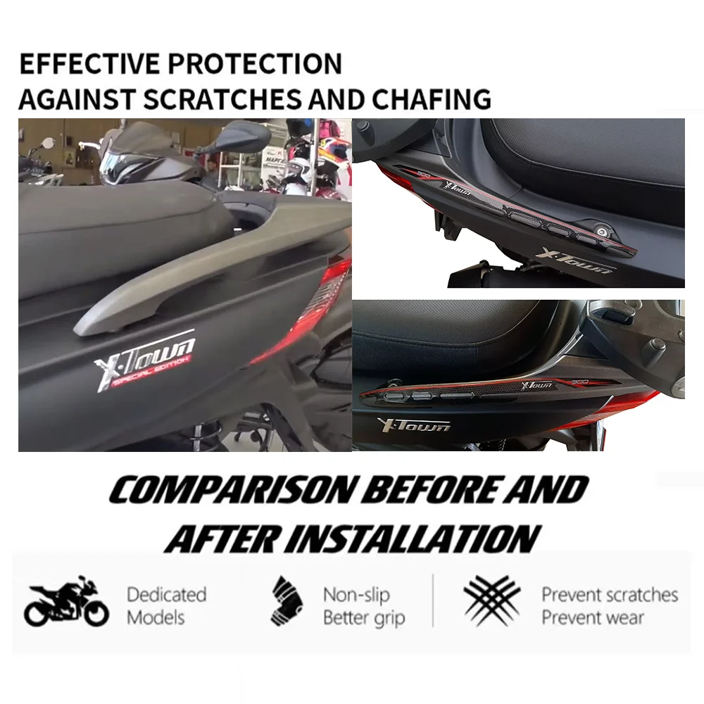 For Kymco X TOWN 300 i Motorcycle Accessories Waterproof Protective Front Mouth Sticker 3D Epoxy Resin Protective Sticker