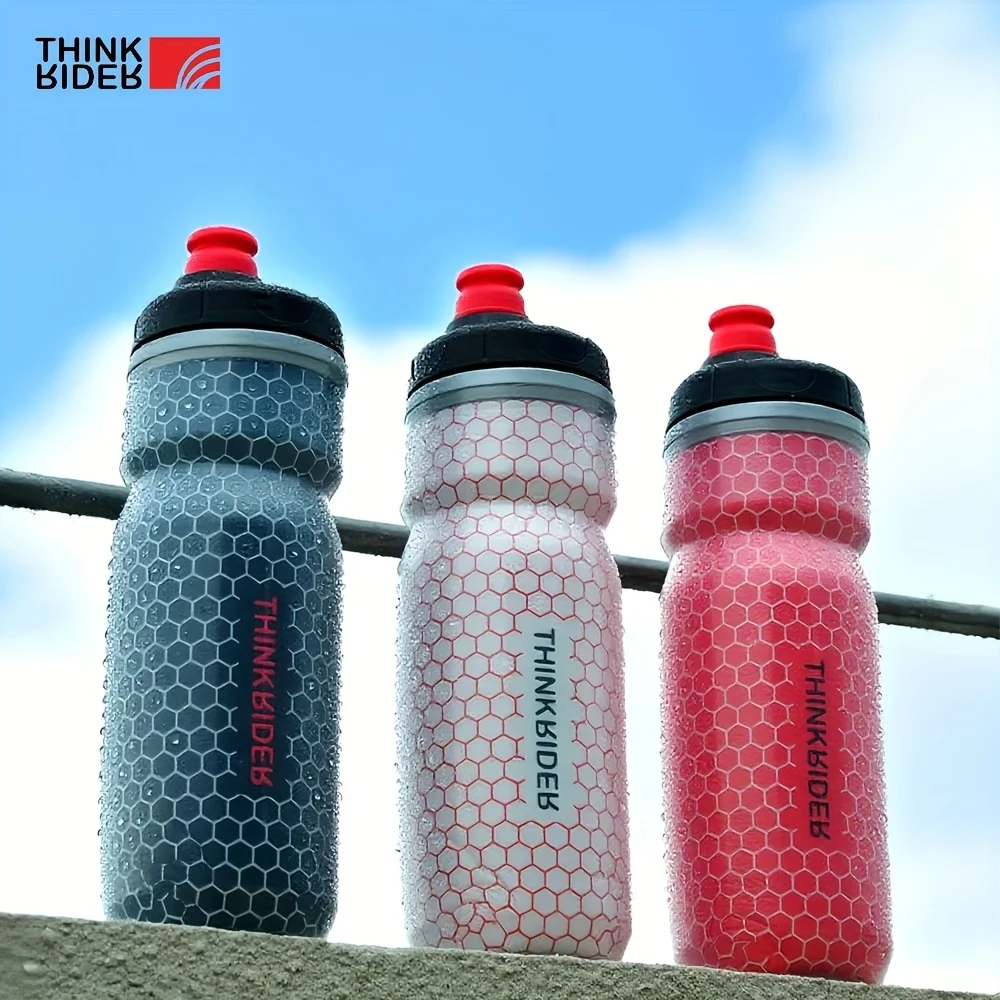 ThinkRider 620ML Cycling Keep Cold Water Bottle MTB Road bike Portable Cup Lightweight Outdoor Water bottle Bike Accessory