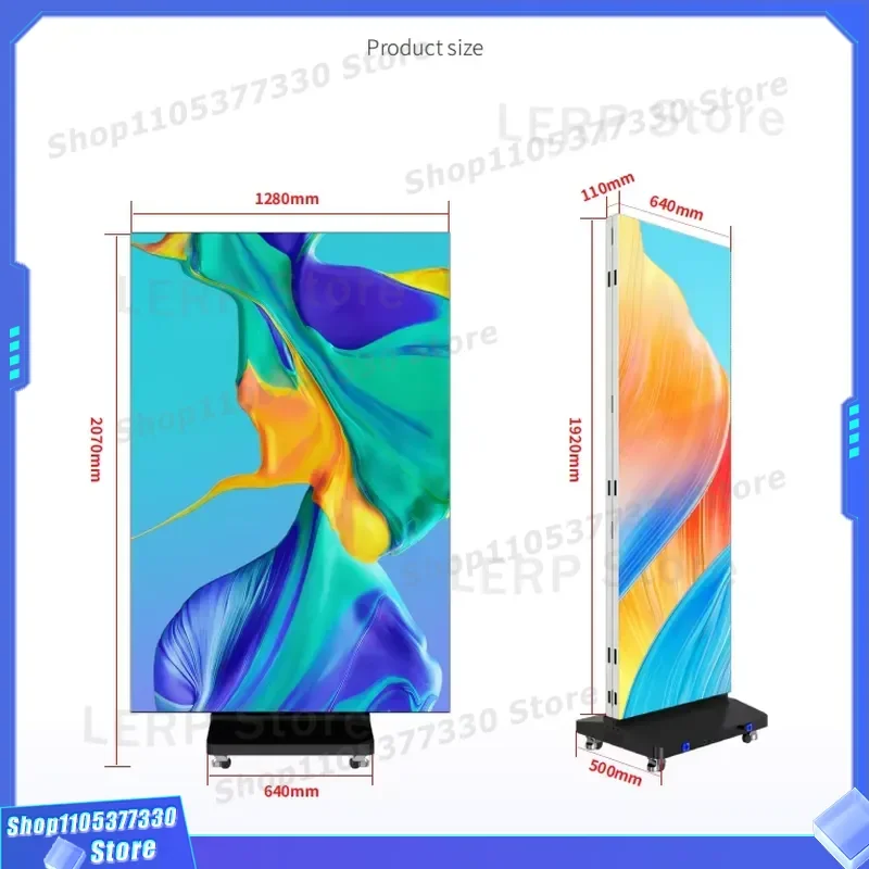 Portable Trifold LED Screen Three Panel Display for Events Performances Dynamic Presentations Clear Vivid Visual Effects High