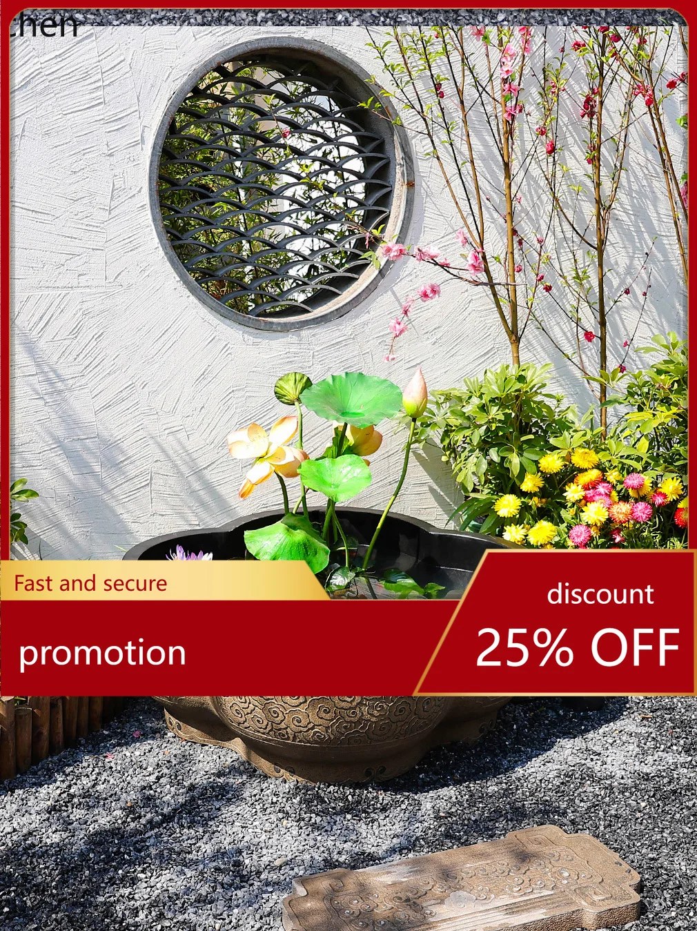 

ZML двор сад проточная рыба бассейн открытая терраса циркулирующая система воды орнамент большая композиция фонтан бассейн